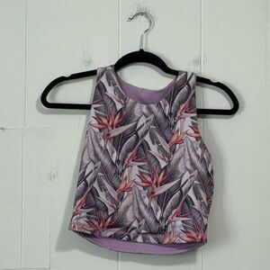 Love fitness aloha reversible Cropped workout tank small